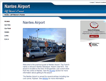 Tablet Screenshot of nantesairport.net